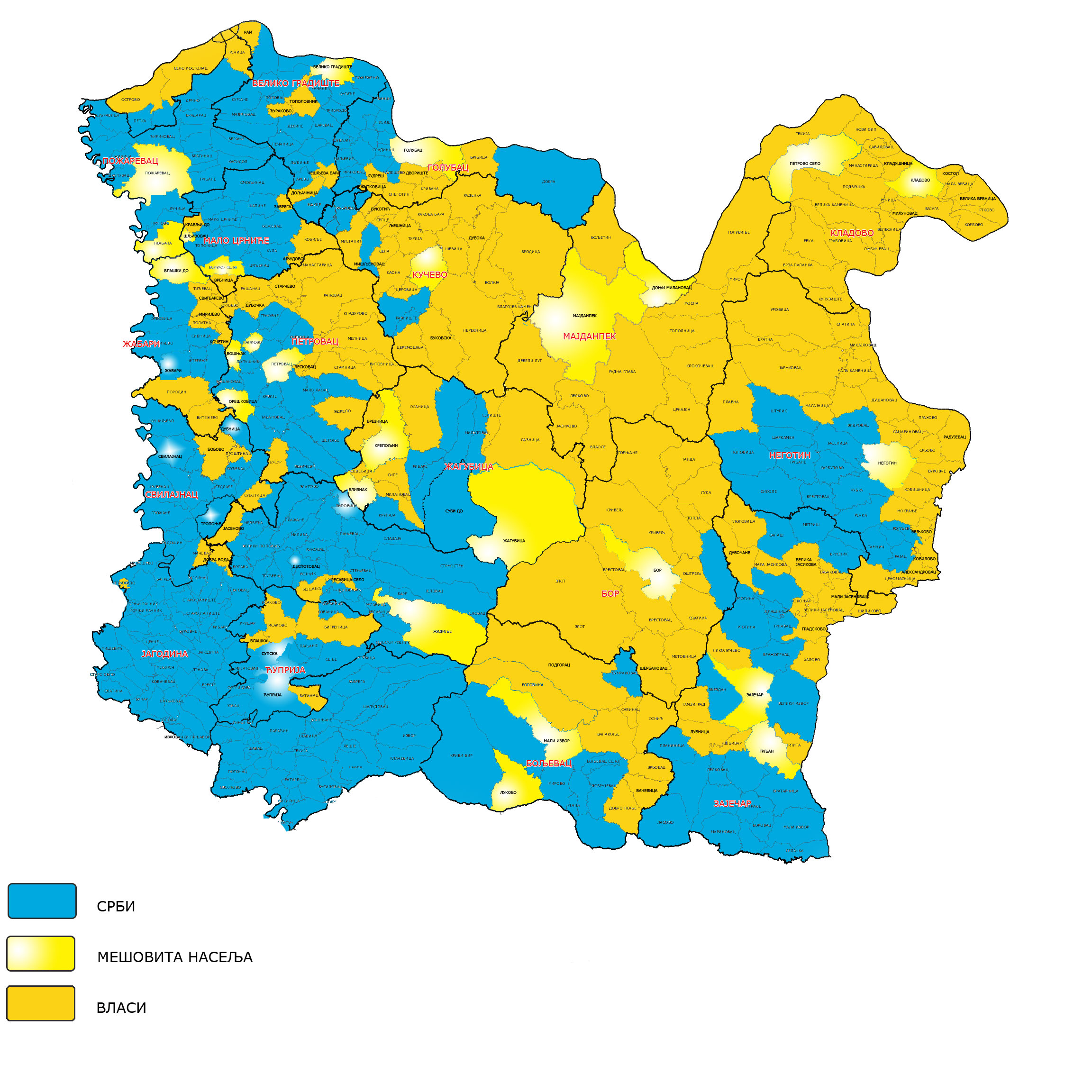 etnicka karta srbije 2011 Referendum o statusu Vojvodine   Stranica 29   Forum.hr etnicka karta srbije 2011