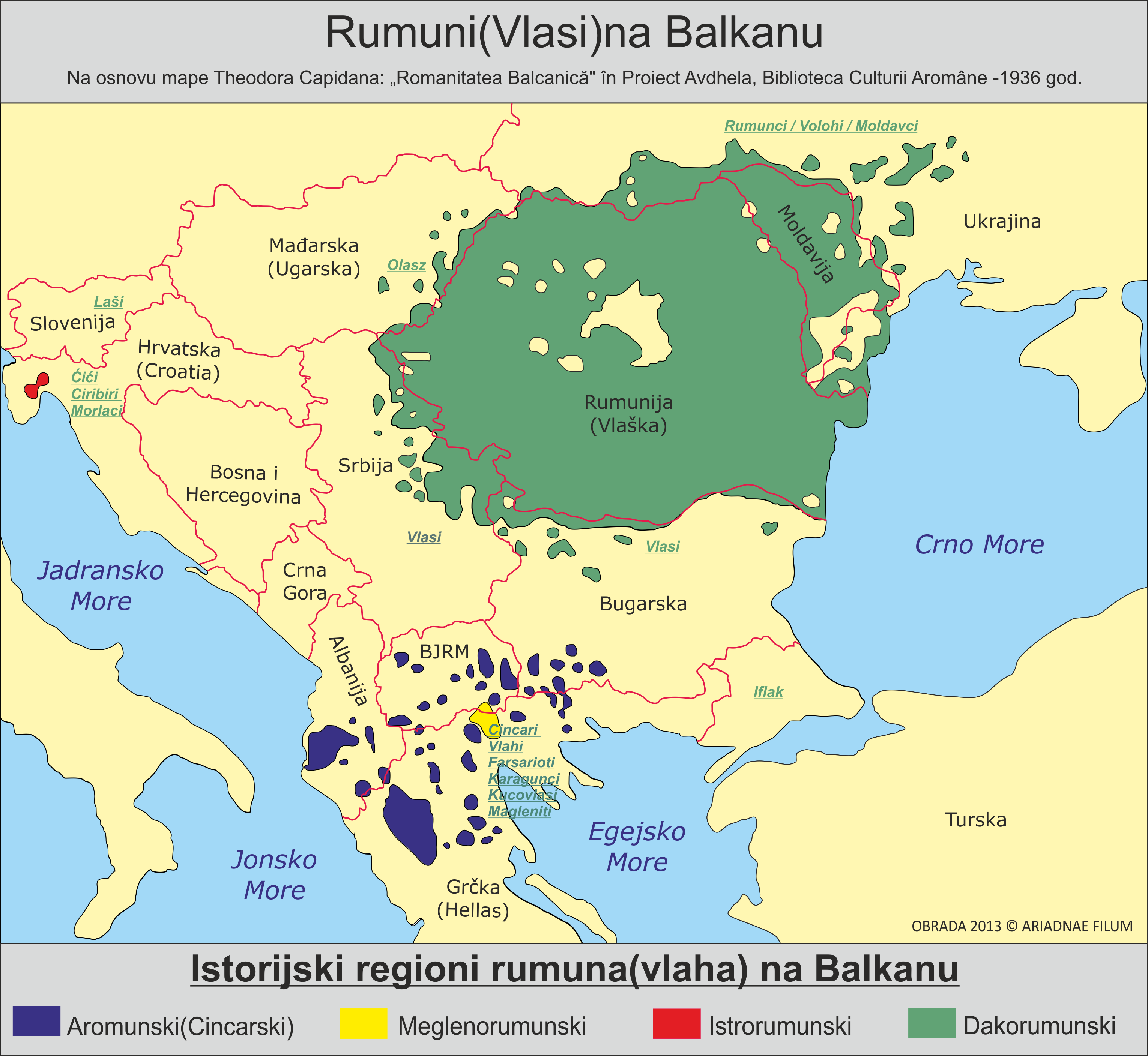 mapa srbije i rumunije Rumuni(Vlasi) na Balkanu Mapa mapa srbije i rumunije